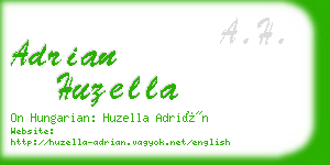 adrian huzella business card